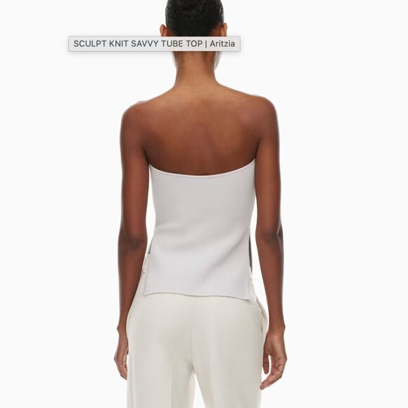 NWT Aritzia Babaton Sculpt Savvy Knit Tube Top | XXS - Picture 3 of 8